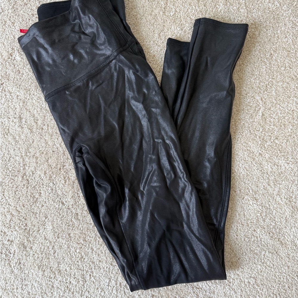SPANX Shiny Black Leggings